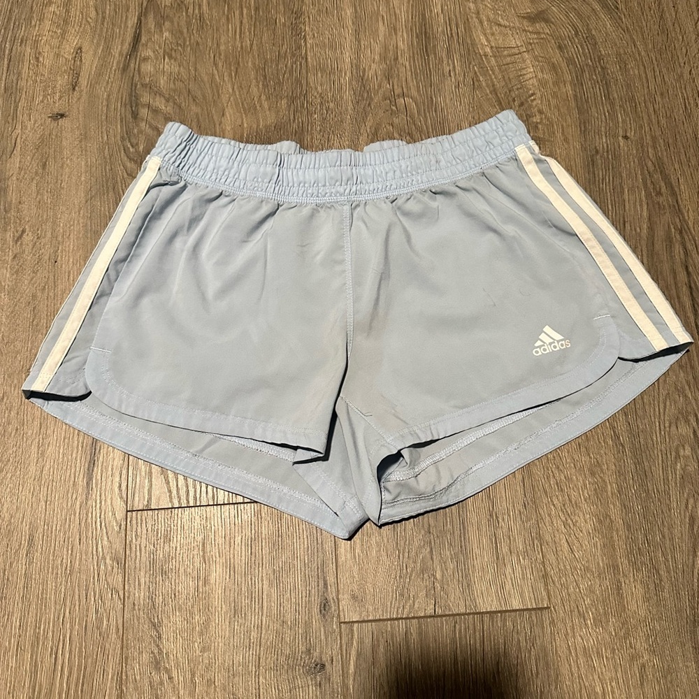 Ice blue Adidas shorts
